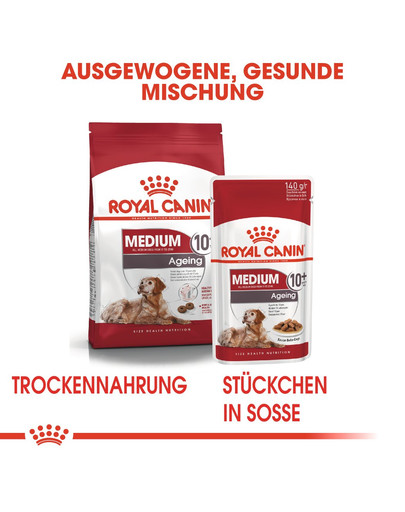 ROYAL CANIN Medium Ageing 10+ 3 kg cibo secco per cani maturi di età superiore ai 10 anni, razze di media taglia