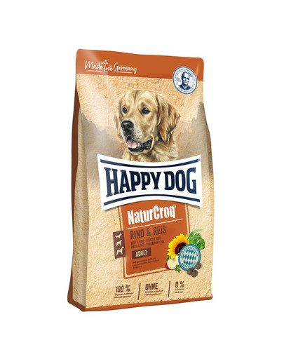 HAPPY DOG NaturCroq manzo e riso 15 kg