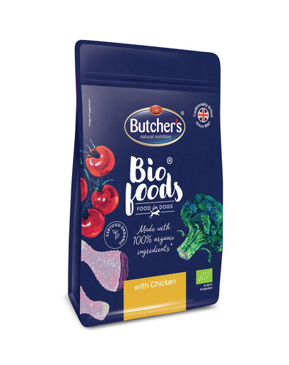 BUTCHER'S BIO cibo secco al pollo per cani adulti 800 g
