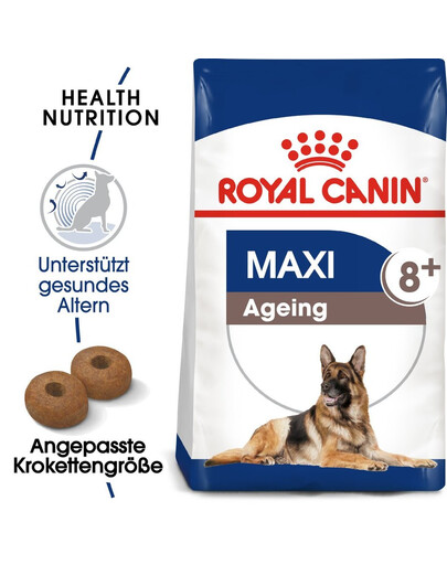 ROYAL CANIN Maxi ageing 8+ 3 kg cibo secco per cani maturi di età superiore agli 8 anni, razze di taglia grande