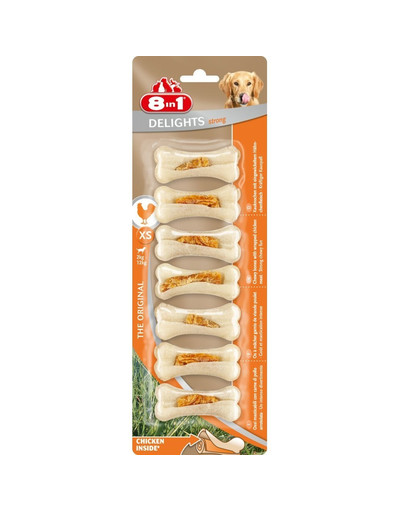 8IN1 Delizie Bones forti xs trattamento 7 pz.