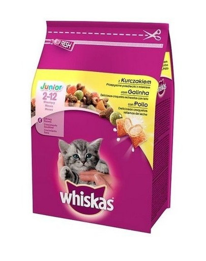 WHISKAS Junior con pollo 5x800g