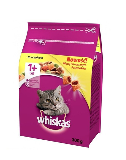 WHISKAS Adult 4,2 kg - cibo secco per gatti con pollo