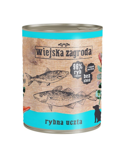 WIEJSKA ZAGRODA Fish feast 800 g cibo per cani senza cereali
