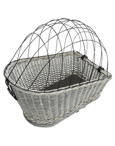 TRIXIE Cestino per bicicletta con griglia 35 × 49 × 55 cm