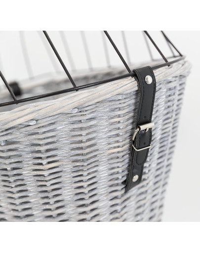 TRIXIE Cestino per bicicletta con griglia 35 × 49 × 55 cm