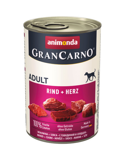 ANIMONDA GranCarno senza cereali 400 gr. - manzo e cuore