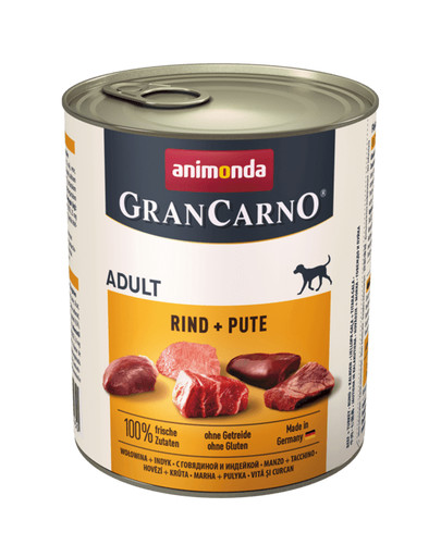 ANIMONDA GranCarno manzo e tacchino 800g
