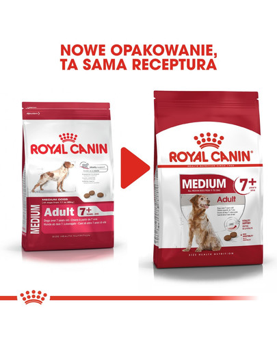 ROYAL CANIN Medium adult 7+ 10 kg cibo secco per cani maturi da 7 a 10 anni di età, razze di media taglia