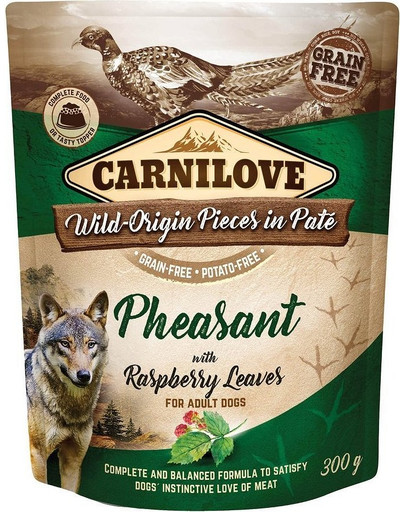 CARNILOVE Pheasant & Raspberry Leaves 300 g per il cane fagiano e foglie di lampone