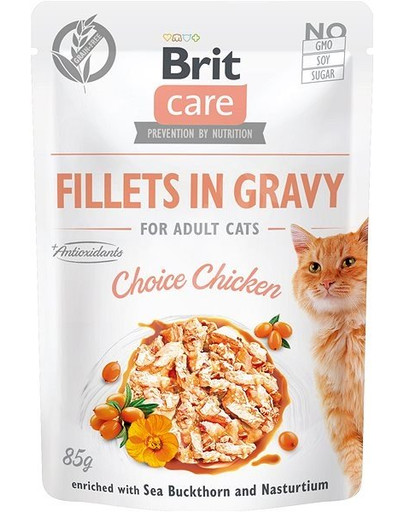 BRIT Care Cat Fillets in gravy pollo 85 g filetti di pollo in salsa