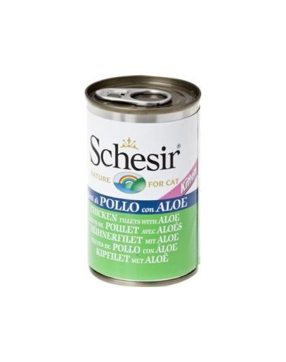 SCHESIR Filetti di pollo con aloe vera per gattini 140g