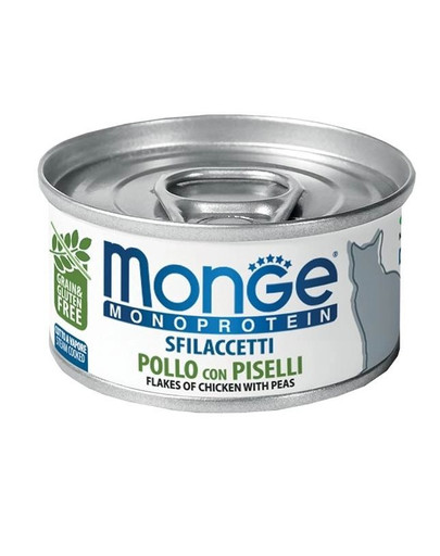 MONGE Monoprotein Pollo con Piselli 80g