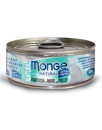 MONGE Natural Cat Frutti di mare e Pollo 80g