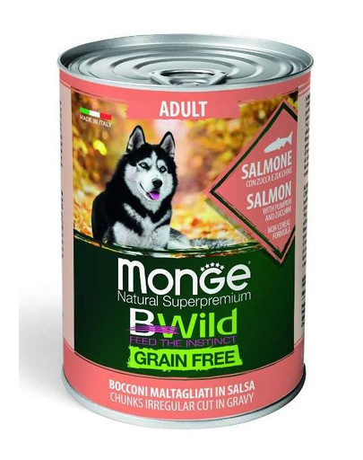MONGE BWild Adult Grain Free con salmone 400g