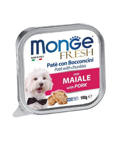 MONGE Fresh Dog con carne di maiale 100 g