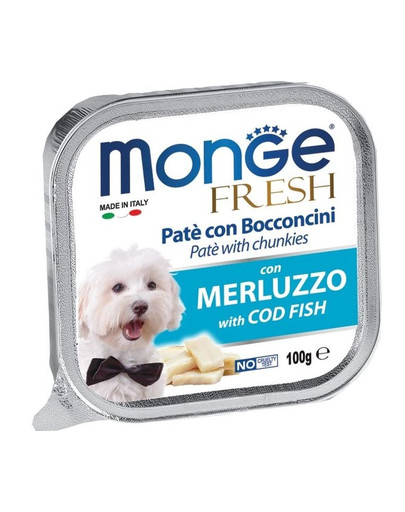 MONGE Fresh per cani Paté con merluzzo 100 g