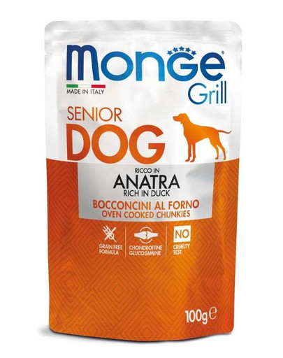 MONGE Grill Anatra Senior 100 g