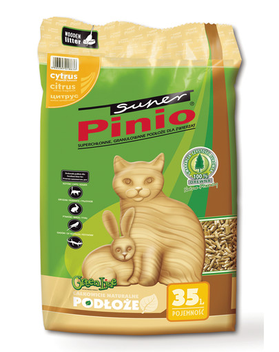 BENEK Lettiera per legno Super Pinio al profumo di agrumi 35l