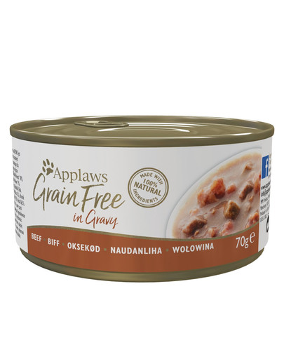 APPLAWS Cat Tin Grain Free 70 g cibo umido per gatti con carne di maiale in salsa