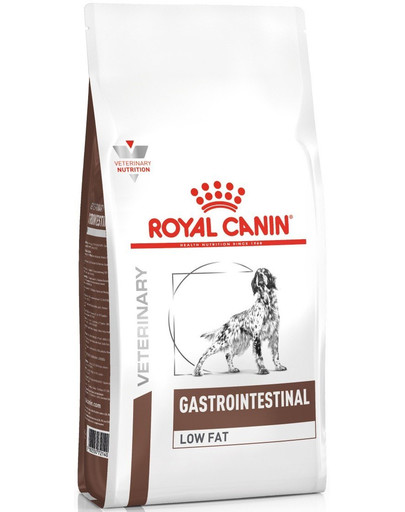 ROYAL CANIN Gastrointestinal Low Fat 12kg + Gastrointestinal Low Fat 6x410g