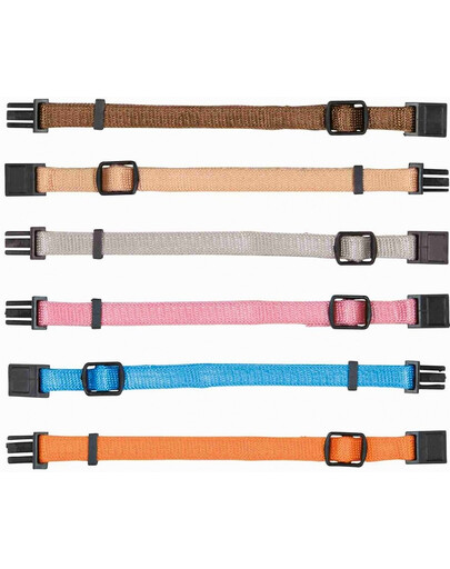 TRIXIE Collari per cuccioli Junior 6 pezzi M-L 22-35 cm colori diversi