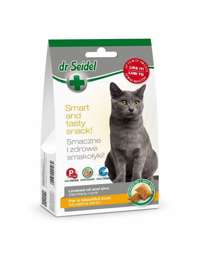DR SEIDEL Ínyencfalat a gyönyörű szőrzetért macskáknak 50 g