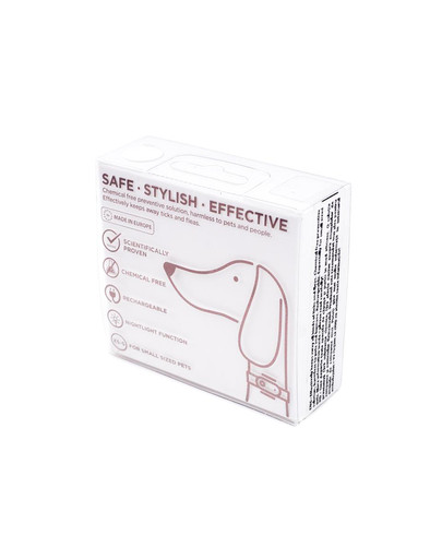 TICKLESS Mini Dog Repellente a ultrasuoni per zecche e pulci per cani di piccola taglia Bianco