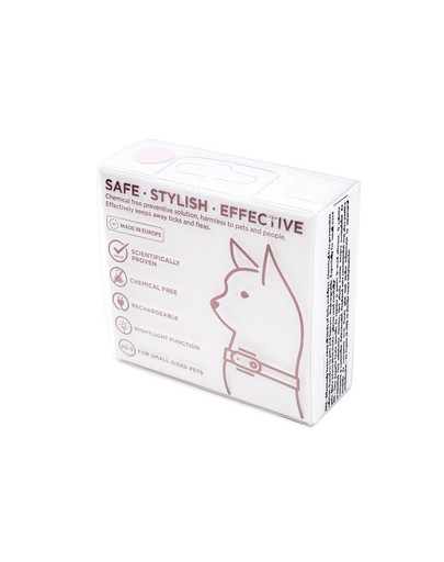 TICKLESS Mini Cat Repellente a ultrasuoni per zecche e pulci per gatti Baby Pink