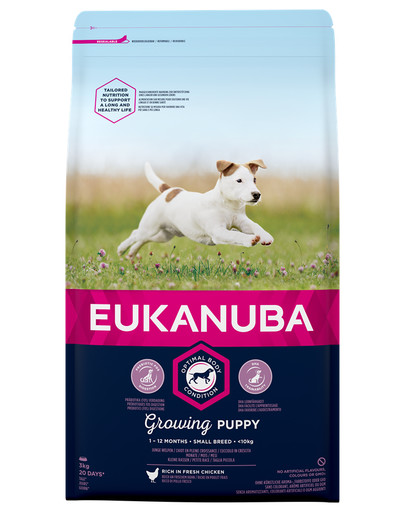 EUKANUBA Per cuccioli di piccola taglia Ricco di pollo fresco 3 kg