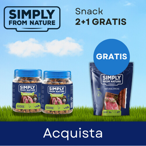 Promozione SIMPLY FROM NATURE compra 2 confezioni di Smart Bites e ricevi snack GRATIS