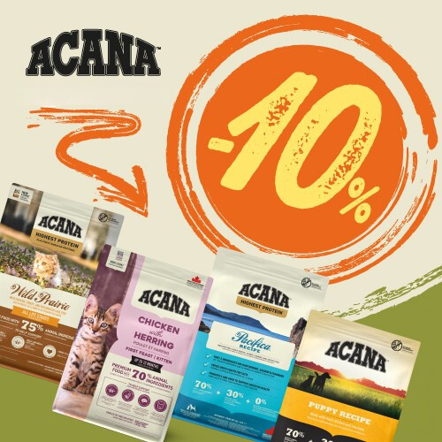 Promozione ACANA sconto 10 % su alimenti da 1,8 kg e 2 kg