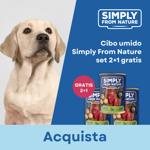 Promozione Cibo umido SIMPLY FROM NATURE in lattina 2+1 GRATIS