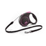 FLEXI Black Design S Cord 5 m pink guinzaglio automatico