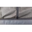 FERA Divano letto con cuscino 125 x 100 cm grigio lino