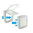 FERPLAST Porta a battente 7 s bianco 22,5 x 10,4 x 25,2 cm