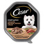 CESAR alimento umido completo in salsa con manzo, tacchino ed erbe aromatiche per cani adulti 150g