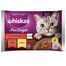 WHISKAS Adult Pure Delight 4x85g Alimento umido per gatti in pezzi con manzo e pollo
