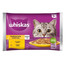 WHISKAS Adult in bustina 4x85g cibo umido con pollo e tacchino in gelatina per gatti adulti