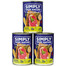 SIMPLY FROM NATURE Cibo umido senza cereali per cani di tutte le razze e le età  3 x 400g