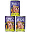 SIMPLY FROM NATURE Cibo umido senza cereali per cani di tutte le razze e le età  3 x 400g