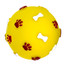 PET NOVA DOG LIFE STYLE Palla con motivo a zampe e ossa 7,5 cm giallo