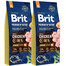 BRIT Premium By Nature Chicken Junior Medium M 30kg (2 x 15kg)
