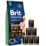 BRIT Premium By Nature Junior Extra Large XL 15kg + cibo umido con pollame 6 x 1240g
