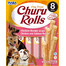 INABA Churu Rolls Chicken 8 x 12g snack di pollo e salmone per cani