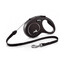 Guinzaglio FLEXI New Classic S corda 8 m. Nero. Fino a 12 kg.