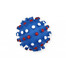 PET NOVA DOG LIFE STYLE Palla di riccio maculato 8,5 cm blu