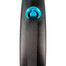 FLEXI Guinzaglio automatico Black Design S strap 5 m blu