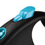 FLEXI Guinzaglio automatico Black Design S strap 5 m blu