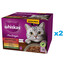 WHISKAS Adult Pure Delight Bocconcini in gelatina 48x85 g con manzo, pollo, agnello, pollame per gatti adulti